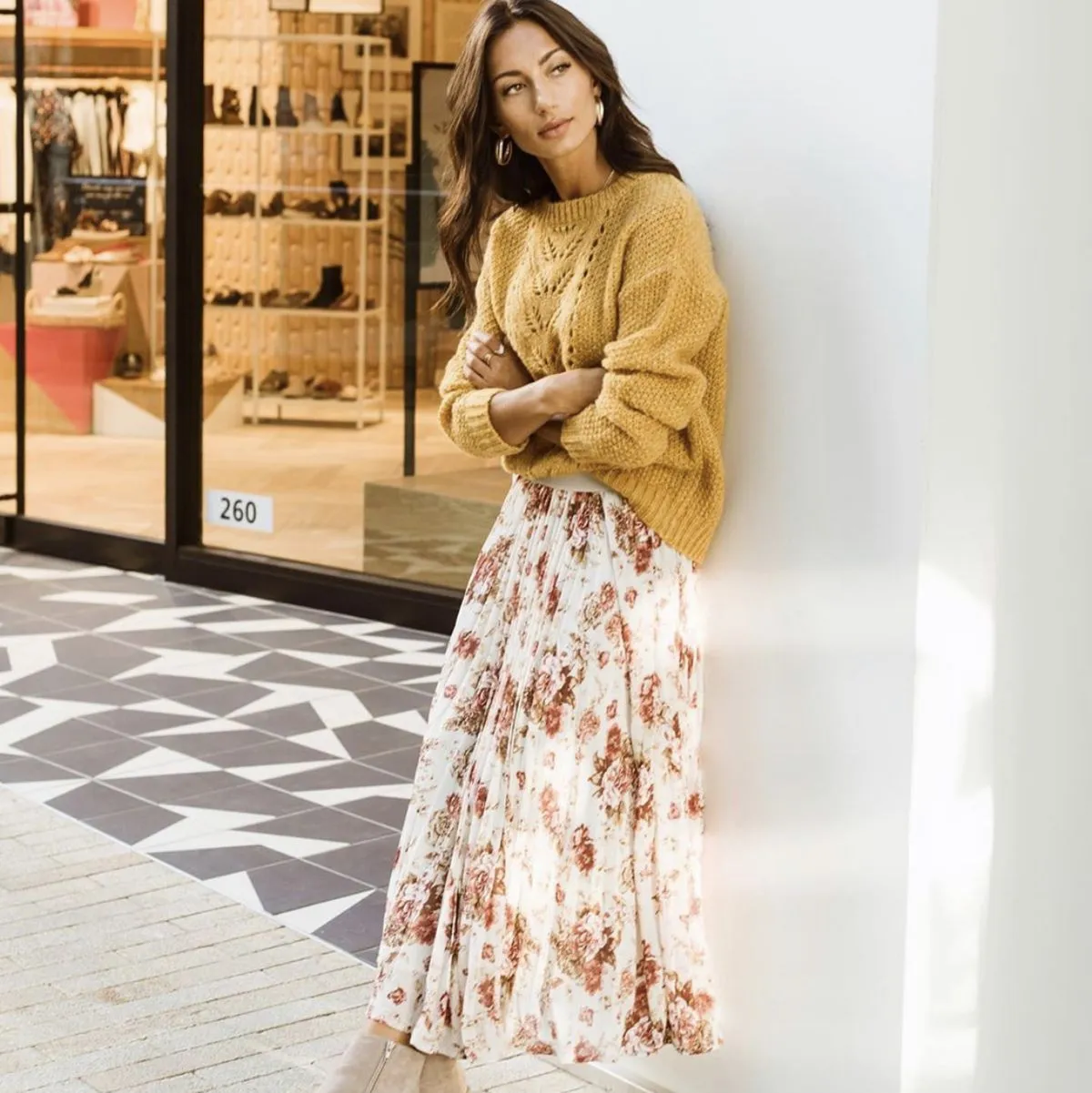 7. Bohemian Maxi Skirt